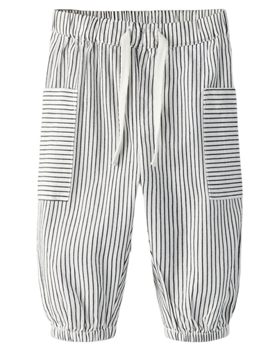 Name It - NBMFar Hose - Cloud Dancer/ Navy Blaze